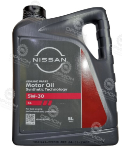 фото Масло моторное 5W-30 NISSAN C4 синт.5л
