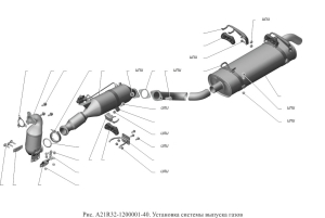 фото Глушитель ГАЗ-3302 Евро-4 ГБО дв.УМЗ-4216 ГАЗель Бизнес G-PART