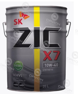фото Масло моторное 10W-40 ZIC X7 Diesel синт.20л