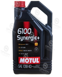 фото Масло моторное 10W-40 MOTUL 6100 SINERGIE+ п/синт.4л