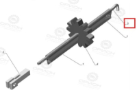 фото Тяга привода стопора на приводе верхняя ГАЗель 3302,Next,Соболь NN ГАЗ