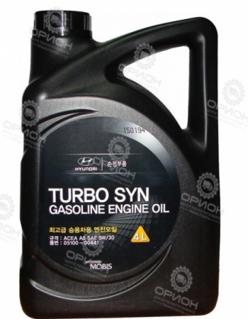 Масло моторное 5W-30 HYUNDAI/KIA fanfaro turbo syn синт.4л 0510000441 (-а-) 