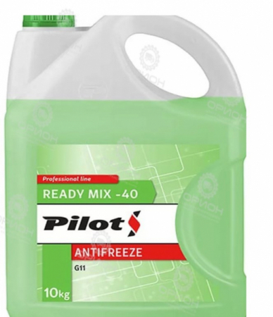 Антифриз зеленый 10кг PILOTS GREEN Line 40 G11 готовый -40C++