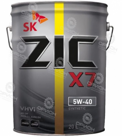 Масло моторное 5W-40 ZIC X7 синт.20л 192662