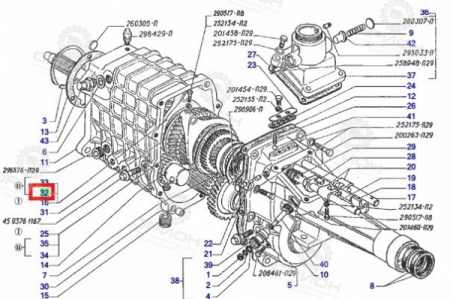 Вилка КПП-5ст 1,2,3,4 передач ГАЗель 3302,Next ГАЗ ^^^ от Орион-центр